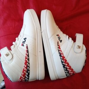 Fila retro high tops with strap